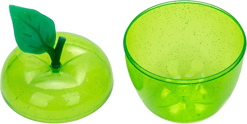 HANZE Large Green Apple Container, Apple Shaped Candy Toy Filling Containers Jar, Back To School Teacher Appreciation Gift, Wedding Party Ornaments Christmas Decorations Supplies Favors - Image 5